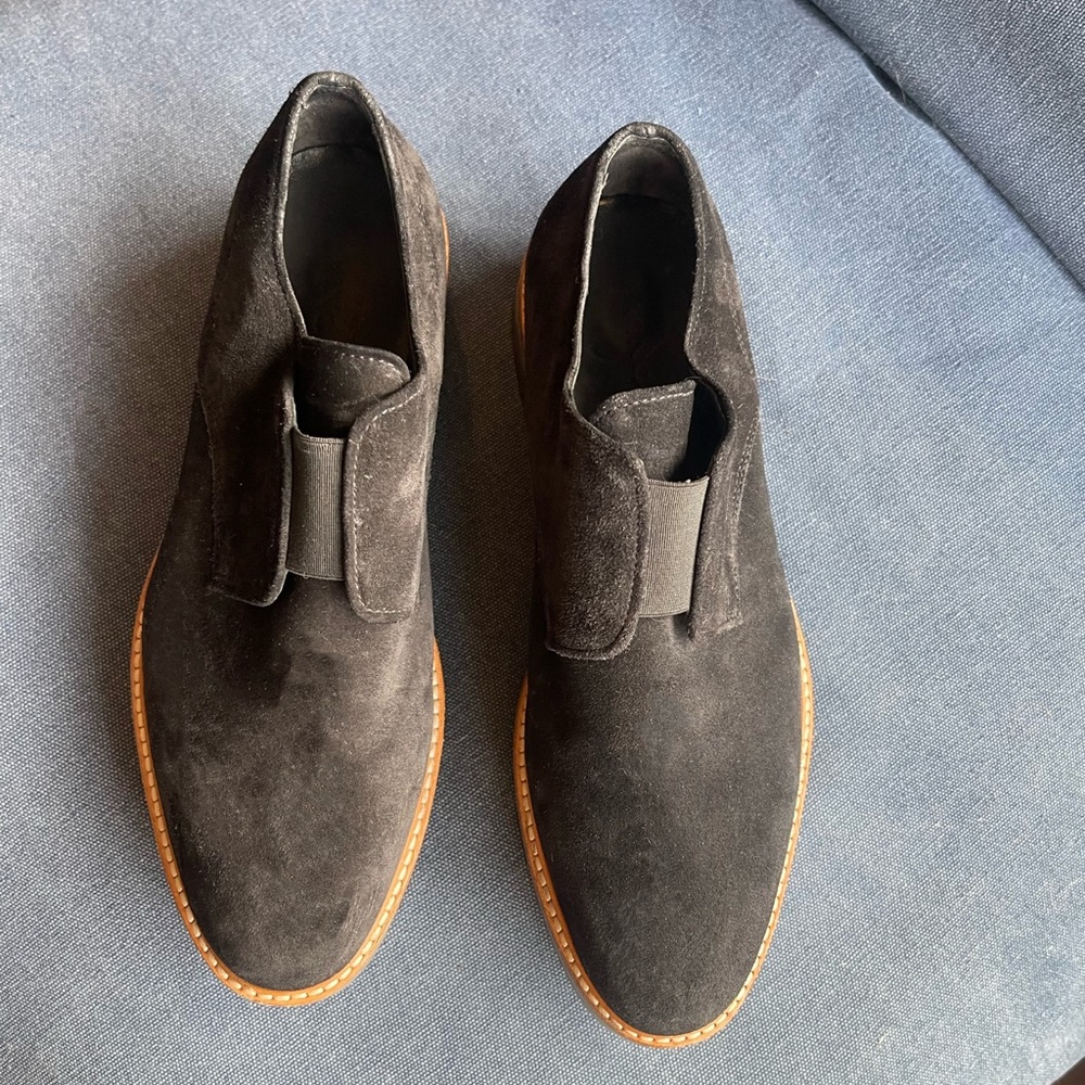 Vince Davy Oxfords | Slip-on Suede Platform | Size 8
